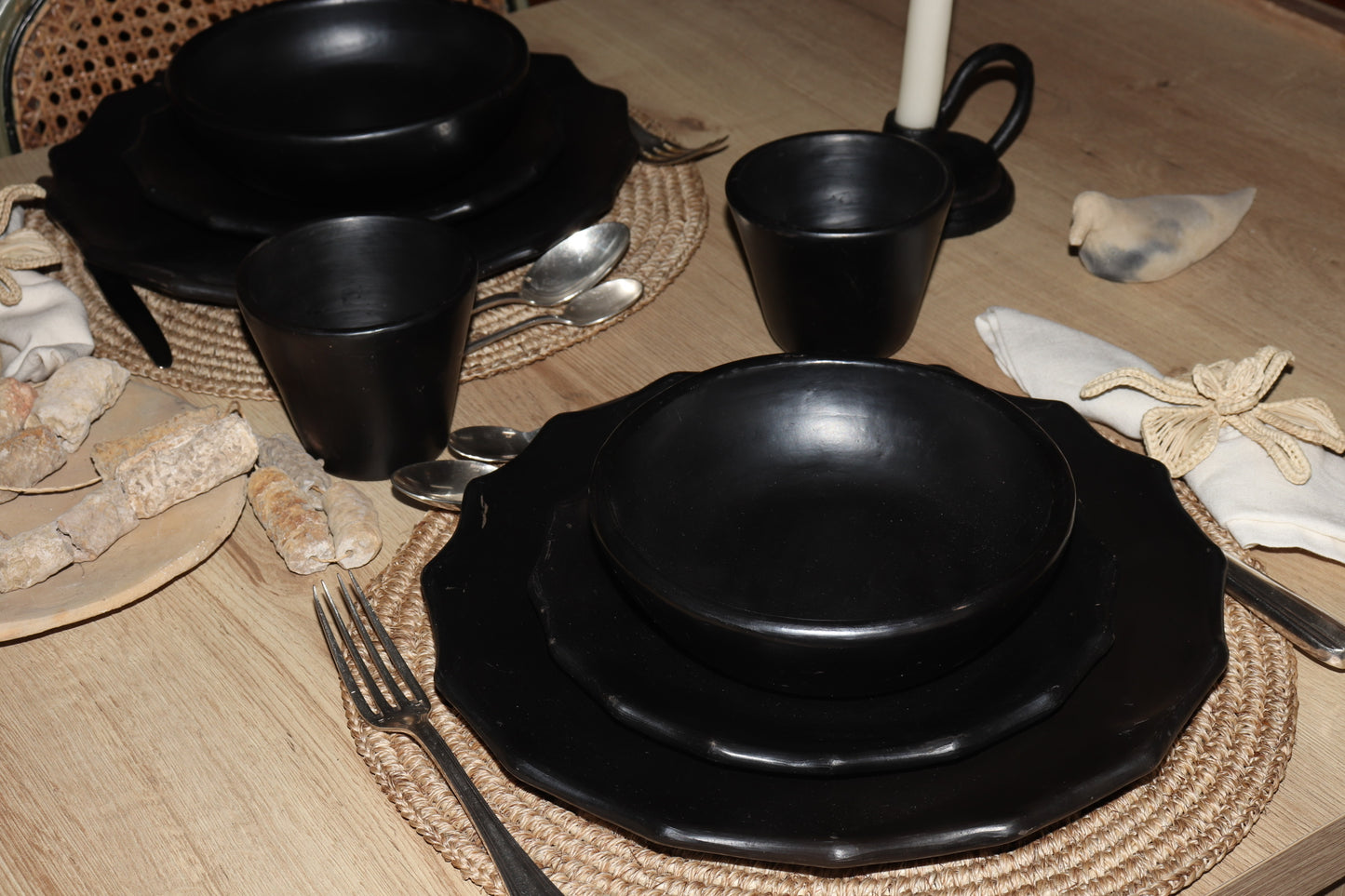 Vajilla Barro negro