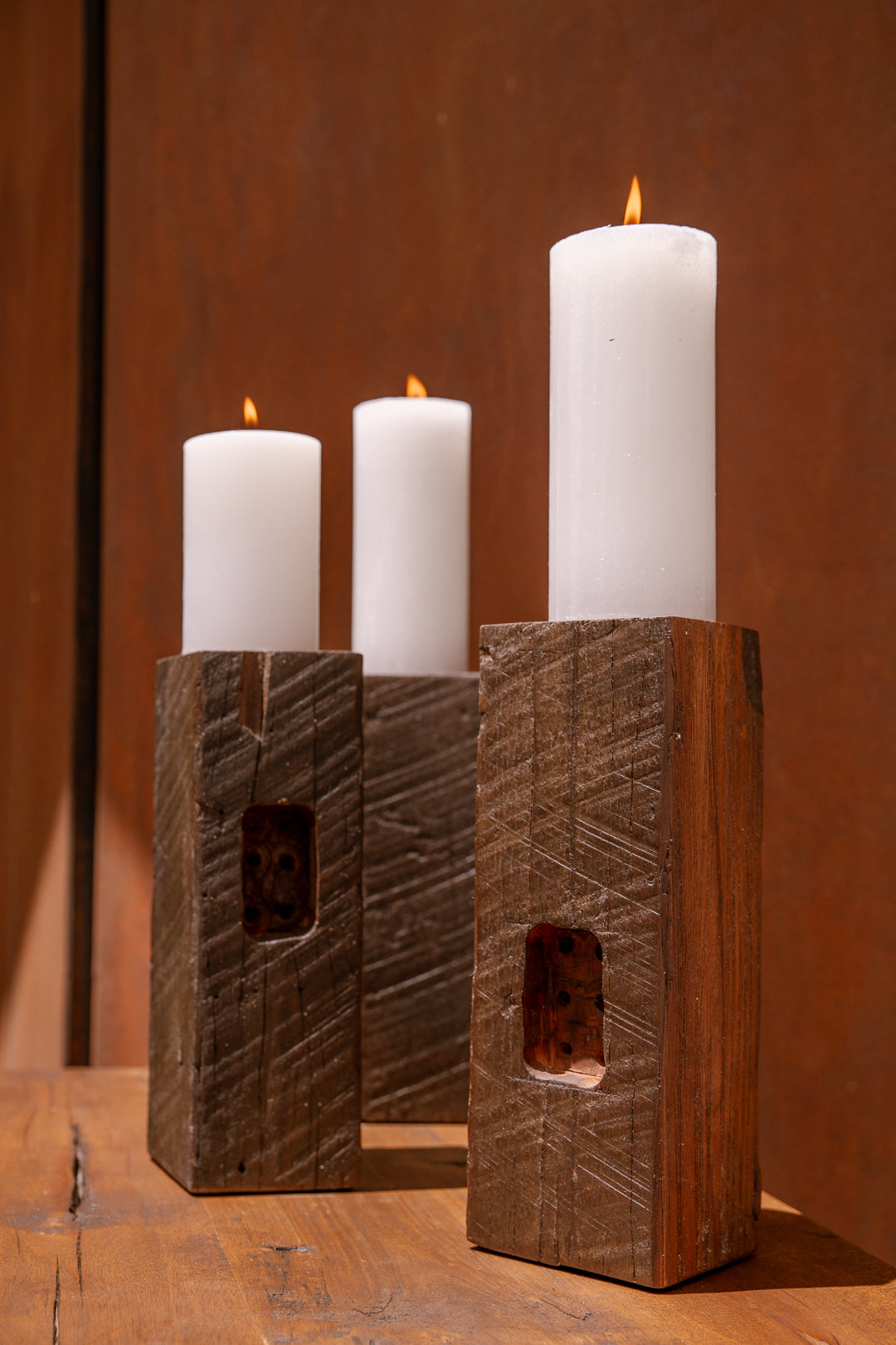 Candelabros cuadrados (M&F)
