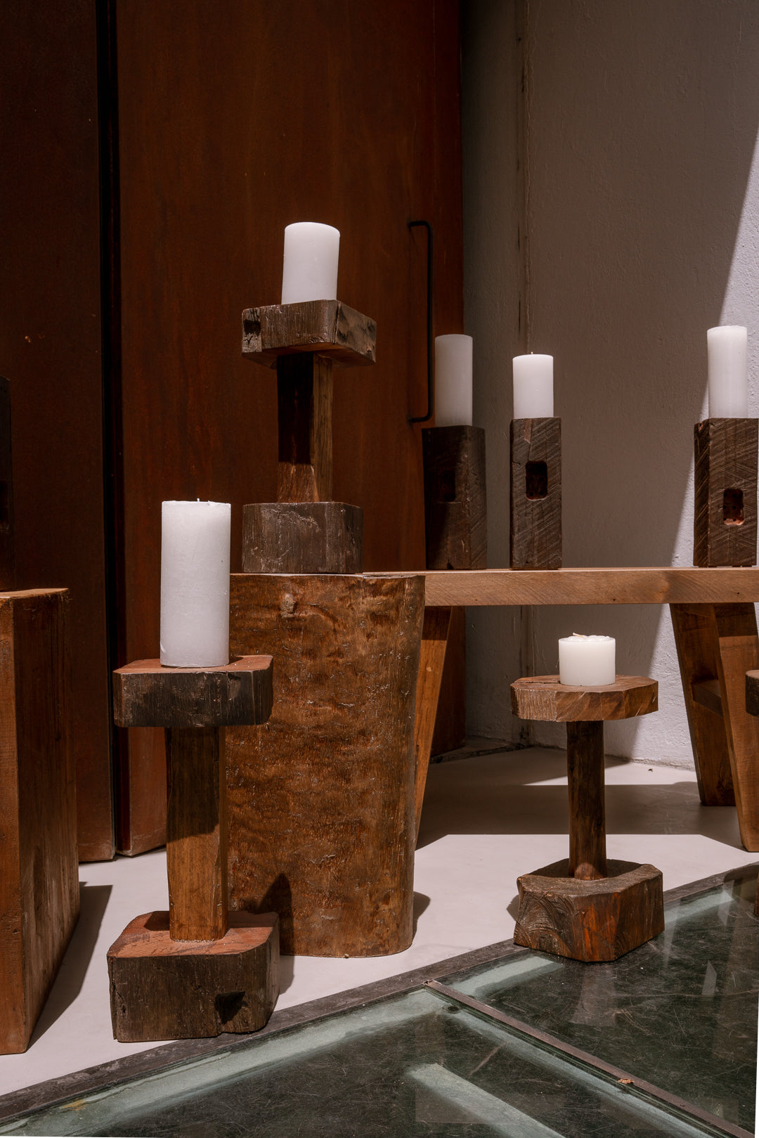 Candelabros en torre