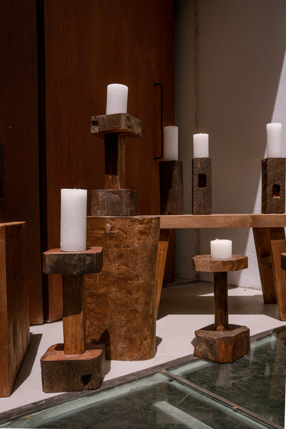 Candelabros en torre