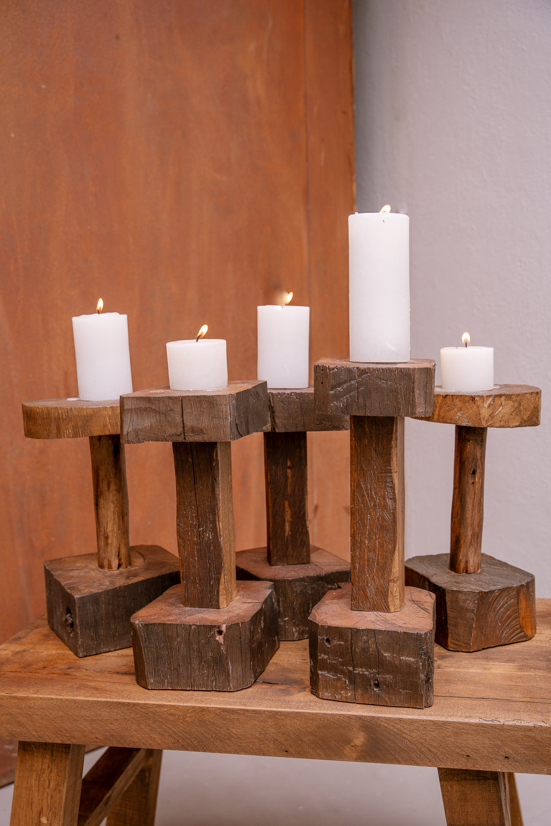 Candelabros en torre