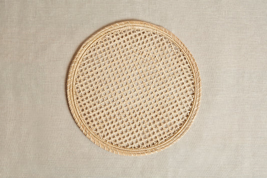 Individuales palma de iraca rattan X6